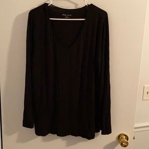 Black long sleeve top